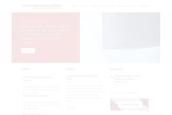 Accelerate theme site design template sample