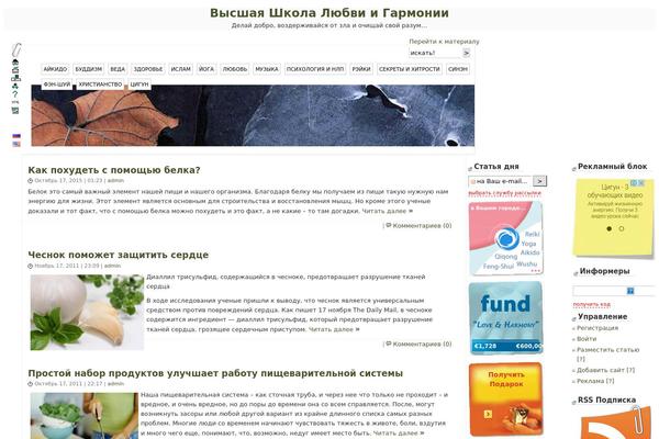 Blosson theme site design template sample