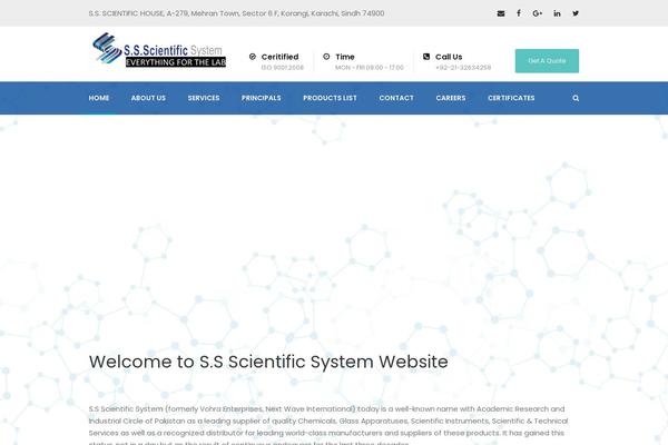 ssscientificsystem.com site used Realfactory