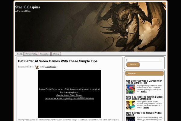 staccalaspina.org site used Ribbon-theme-five