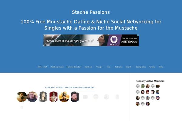 Passions theme site design template sample