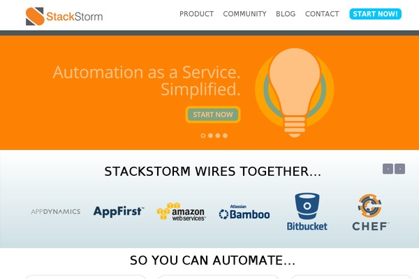 stackstorm.com site used Stackstorm