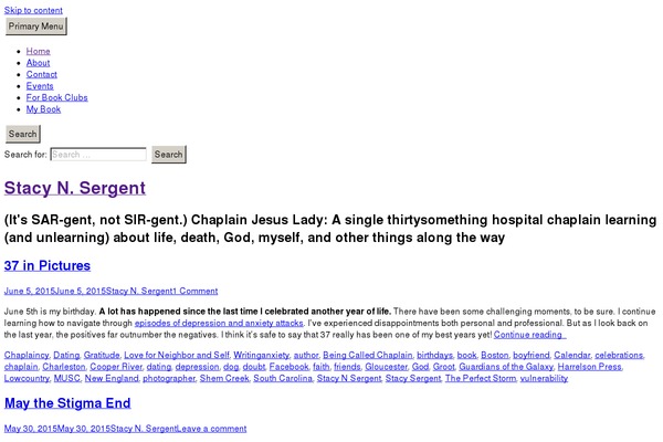 WordPress website example screenshot
