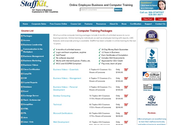 Site using Staffkit plugin