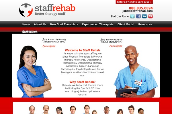 staffrehab.com site used Ssg-child-theme