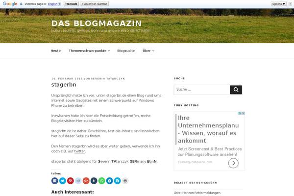 Twenty Seventeen theme site design template sample