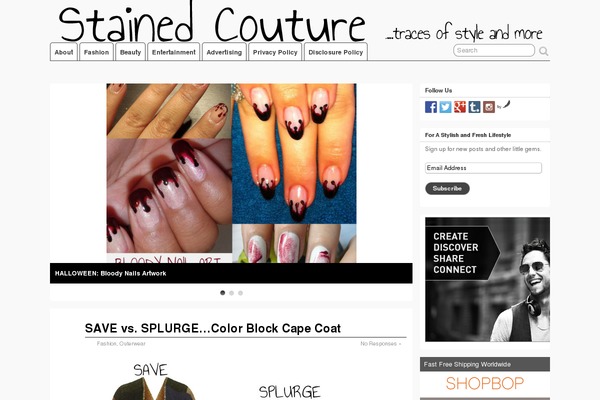 stainedcouture.com site used Vineandlace