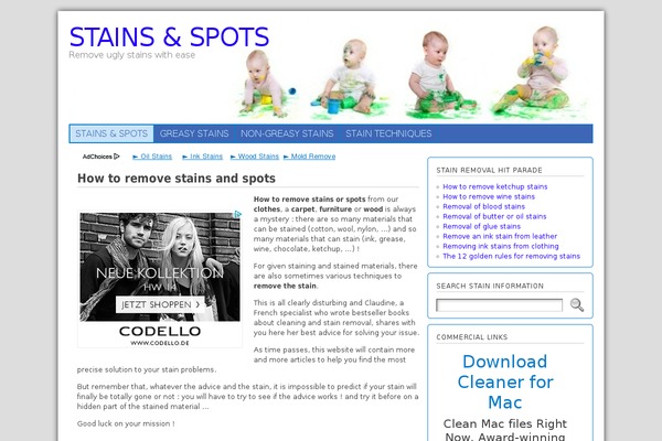 stains-and-spots.com site used Verbosa