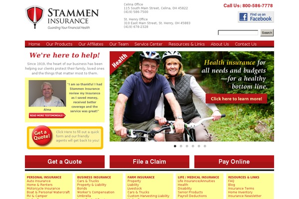 stammeninsurance.com site used Activeagency