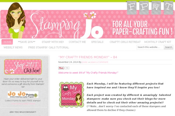 stampingjo.com site used Pink-personal-blogily