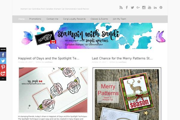 StampingWithSandi theme websites examples