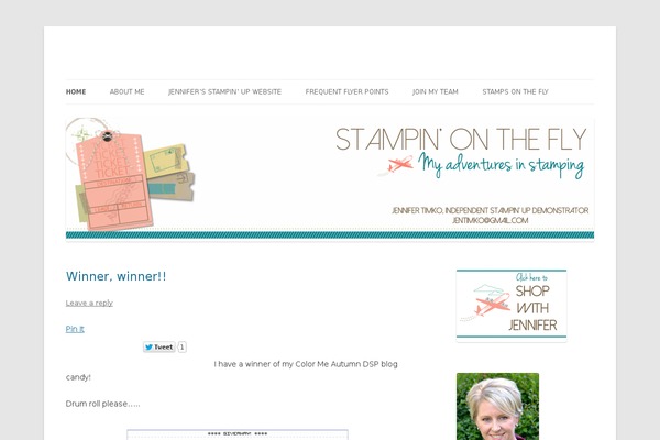 stampinonthefly.com site used Inkblot