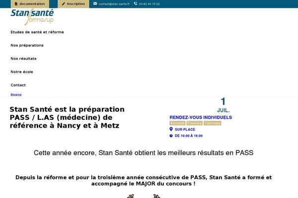 stan-sante.fr site used Stansante-child