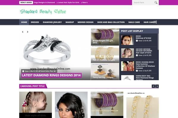 NanoMag theme site design template sample