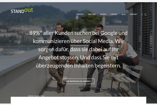 standout.ch site used Standout-gutenberg