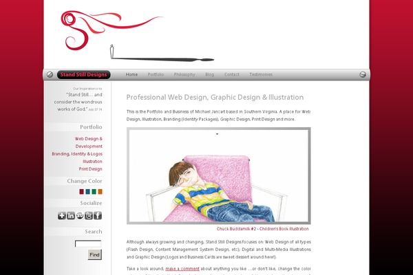 Blankslate Child theme site design template sample