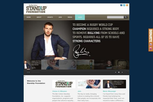 standupfoundation.com site used Ngo-charity-fundraising