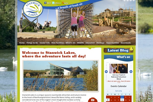 stanwicklakes.org.uk site used Stanwicklakes