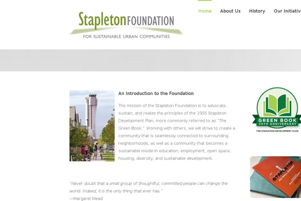 stapletonfoundation.com site used X Blog