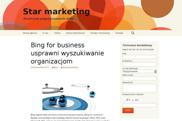 star-marketing.pl site used Saaya-blogger