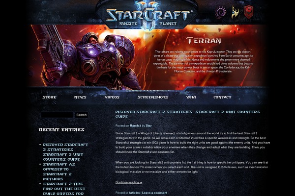 starcraftwire.net site used Starcarft