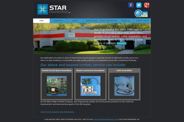 Star theme site design template sample