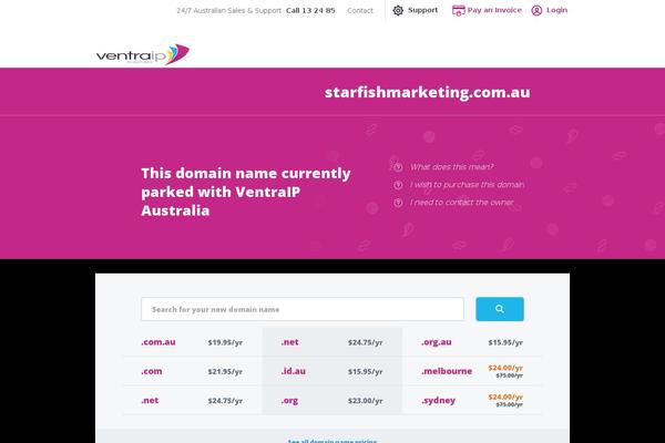 starfishmarketing.com.au site used Ventraip-template