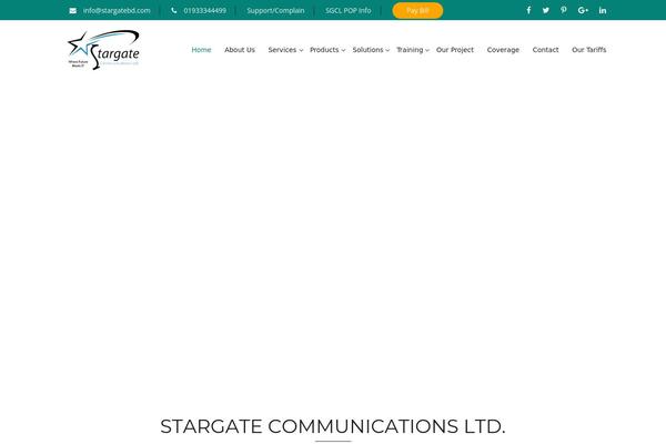 Stargate theme site design template sample