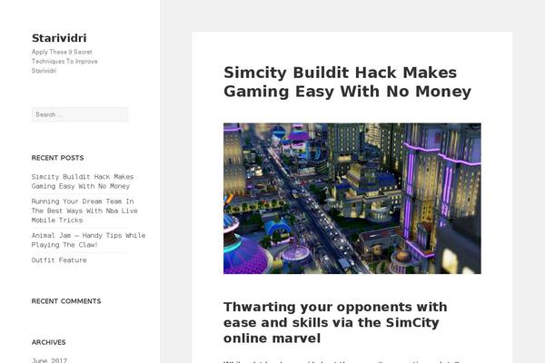 Twenty Fifteen theme site design template sample