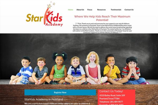 WordPress website example screenshot