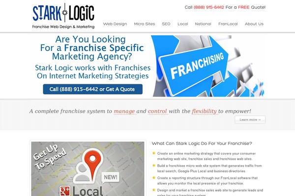 WordPress website example screenshot