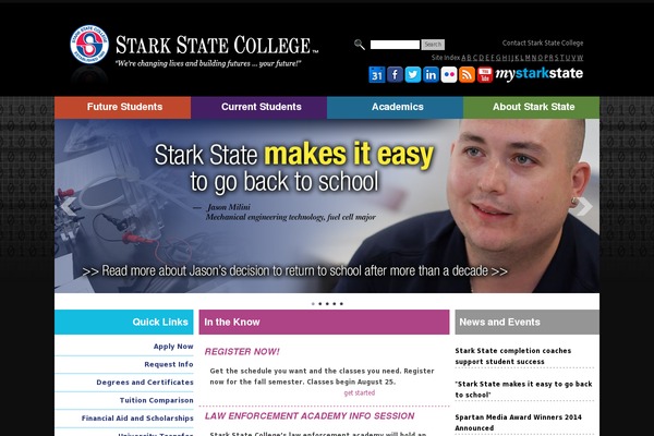 starkstate.edu site used Starkstate