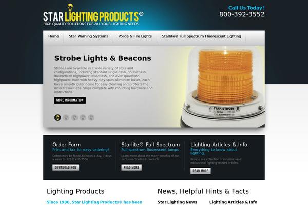 starlightingproducts.com site used Star-lighting-theme