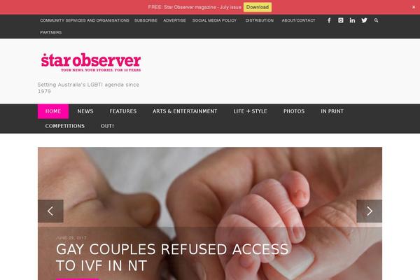 starobserver.com.au site used Star-observer