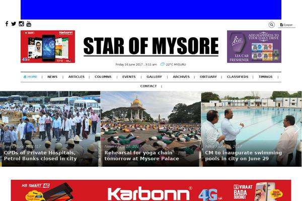 starofmysore.com site used Citynews