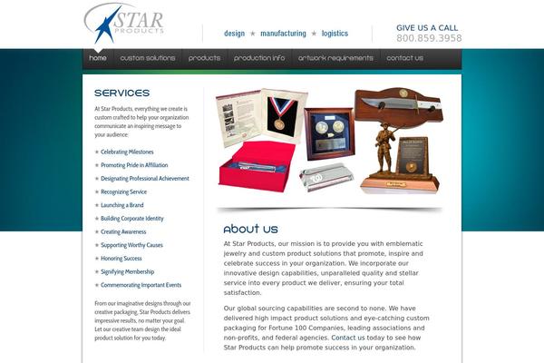 starproducts.com site used Astra