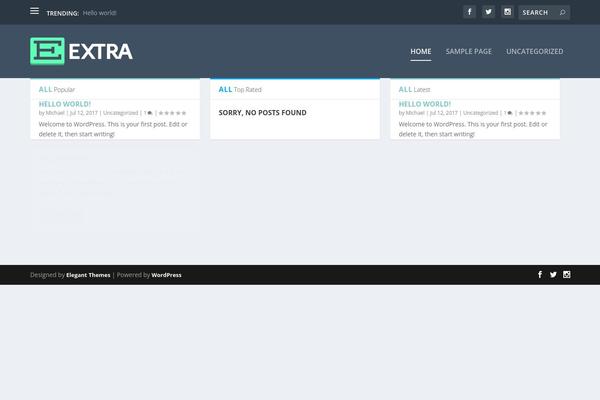 WordPress website example screenshot