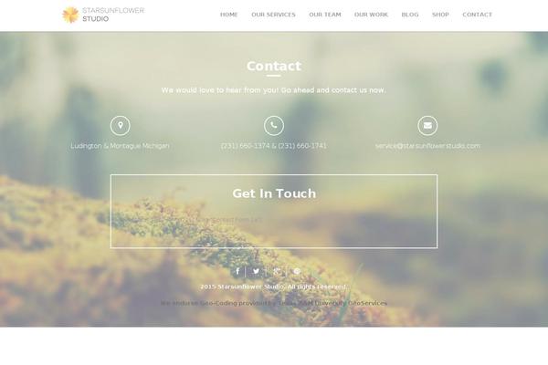 OnePress theme site design template sample