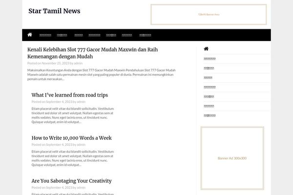 NewsPaperly theme site design template sample