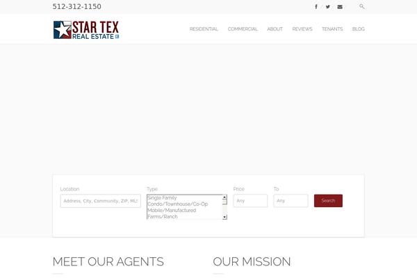 startexrealestate.com site used Hometown-theme