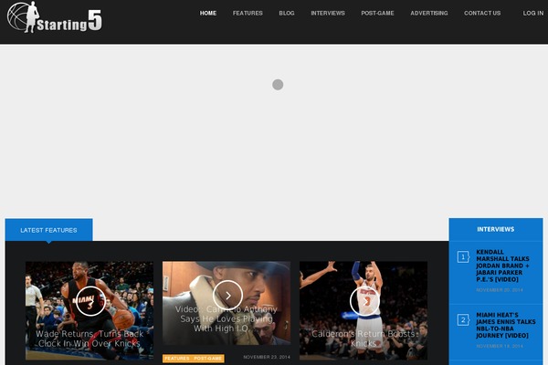 starting5online.com site used Game