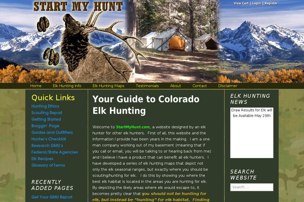 WordPress website example screenshot