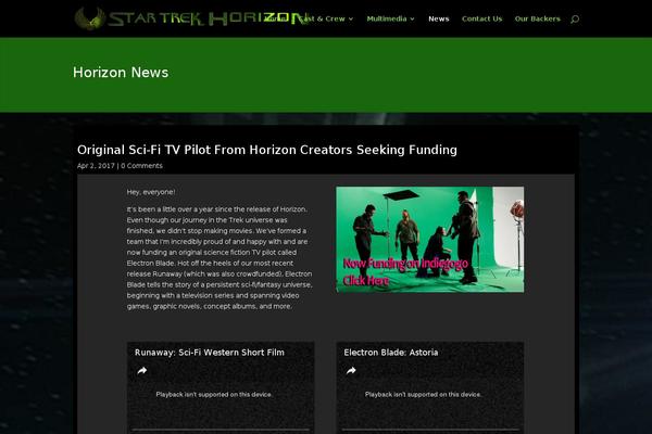 startrekhorizon.com site used Current-news
