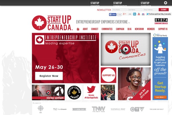 startupcan.ca site used Startup-canada