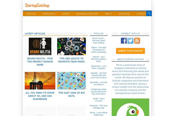startupcatchup.com site used Startupcatchup