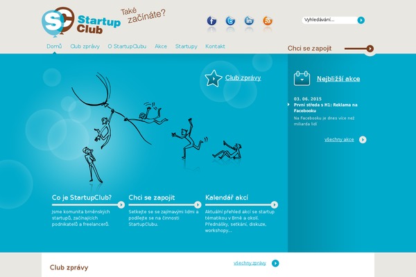 startupclub.cz site used Tovarnik