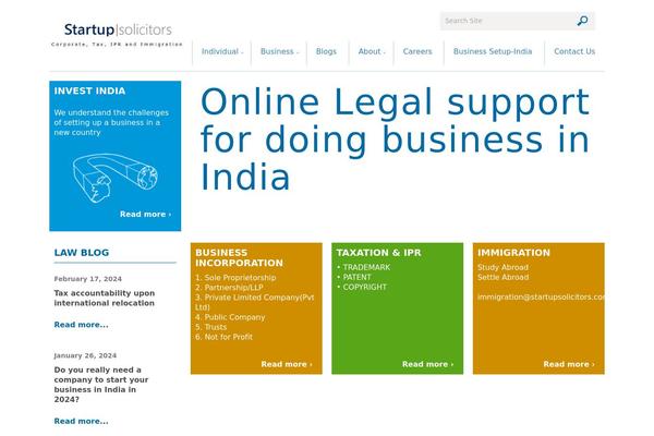WordPress website example screenshot