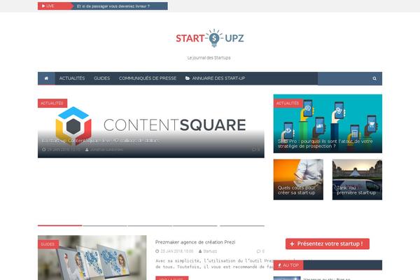 startupz.fr site used Startupz