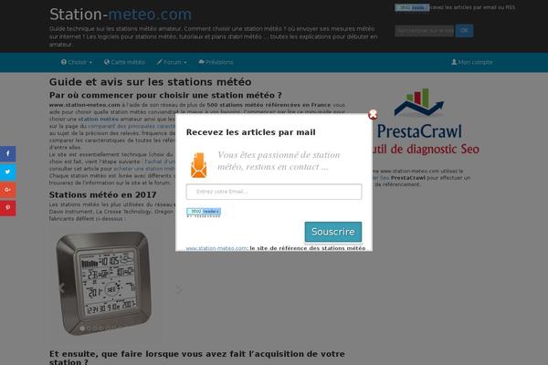 station-meteo.com site used Bootstrap-ws