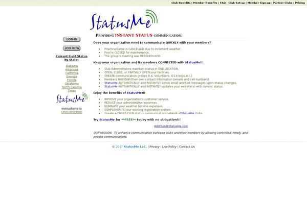 statusme.com site used Statusme